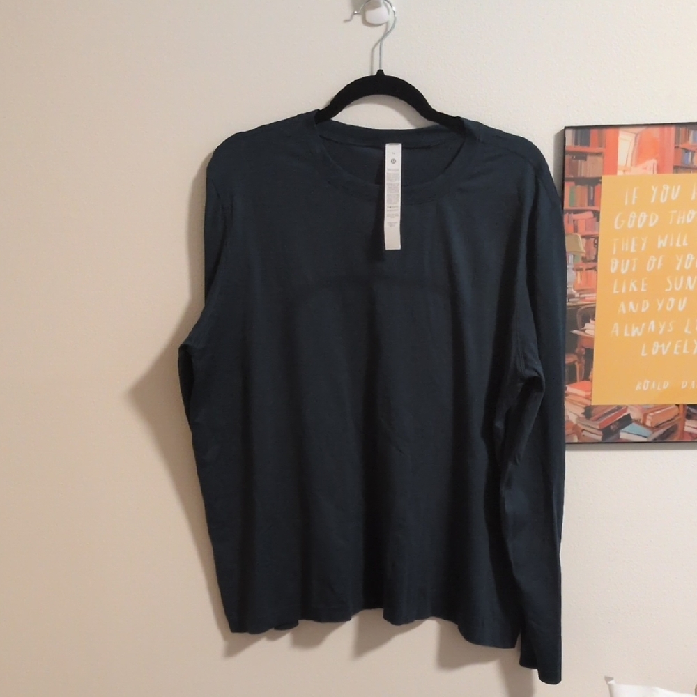 Lululemon Swiftly Relaxed Long-Sleeve Shirt *Updated Fit Size 12 Dark Teal Green